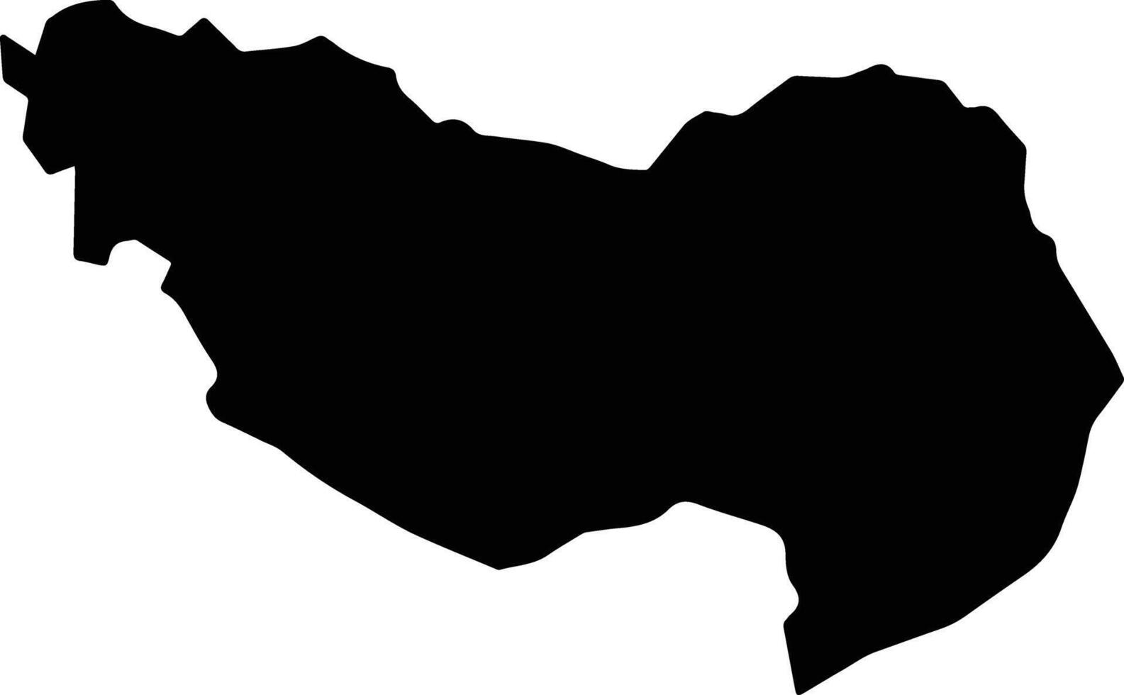 Silves Brazil silhouette map vector