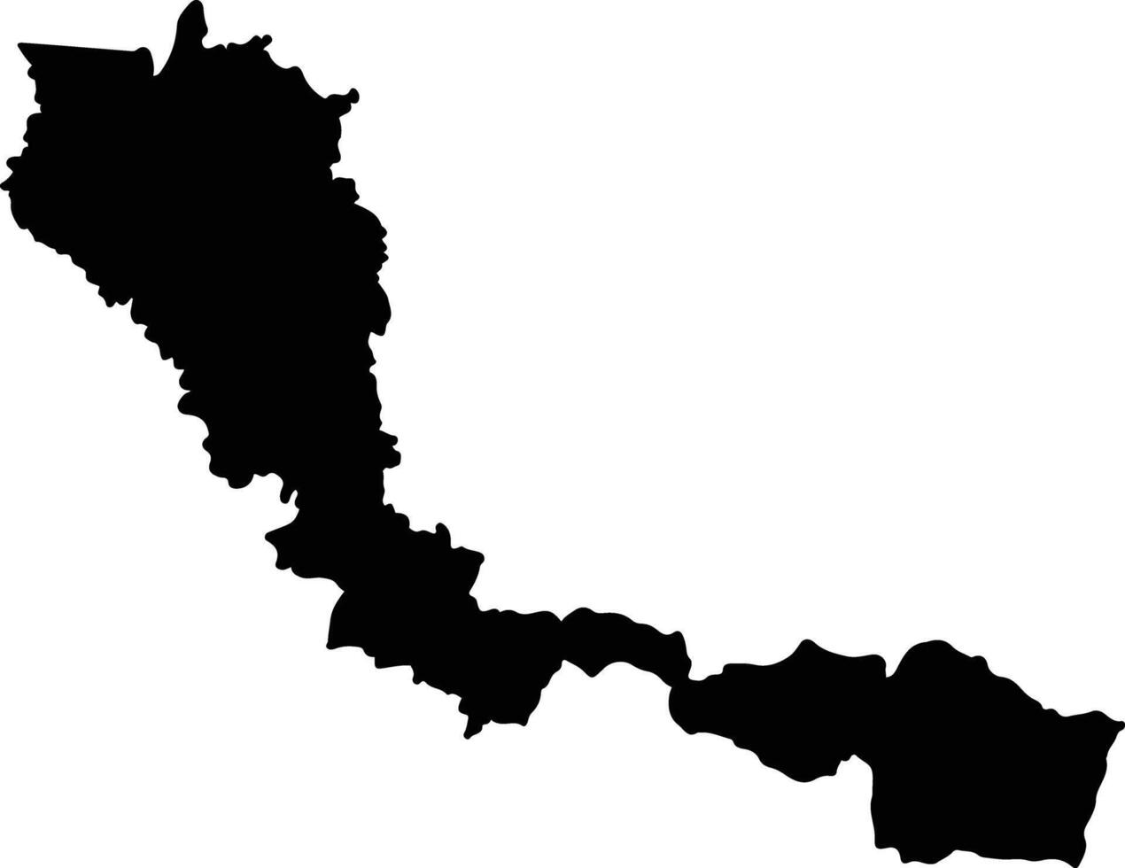 Simacota Colombia silhouette map vector