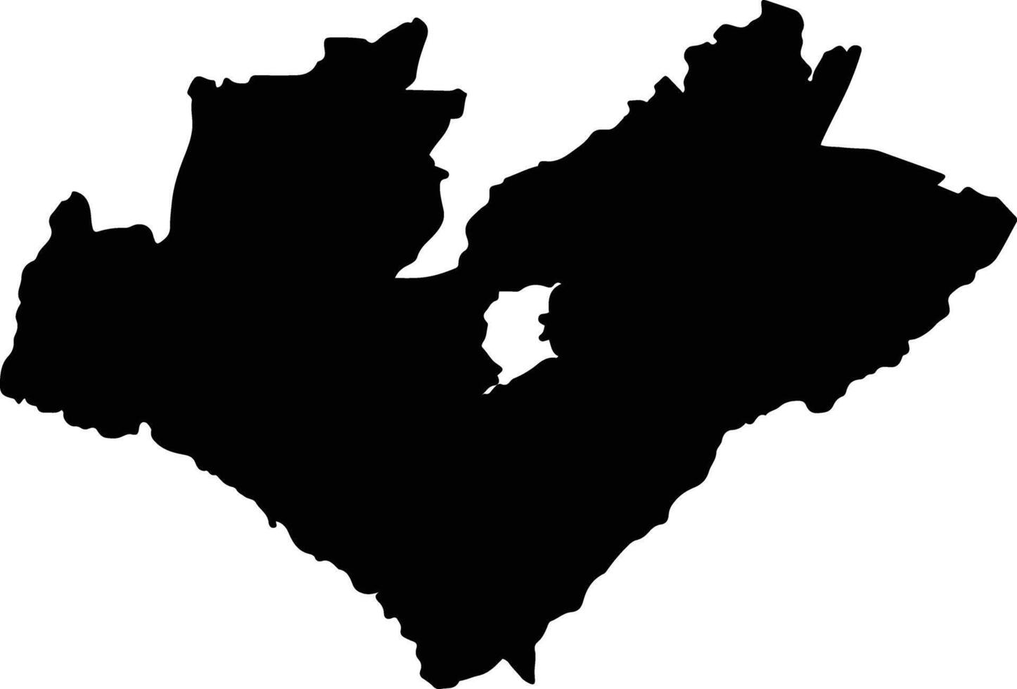 Simalungun Indonesia silhouette map vector
