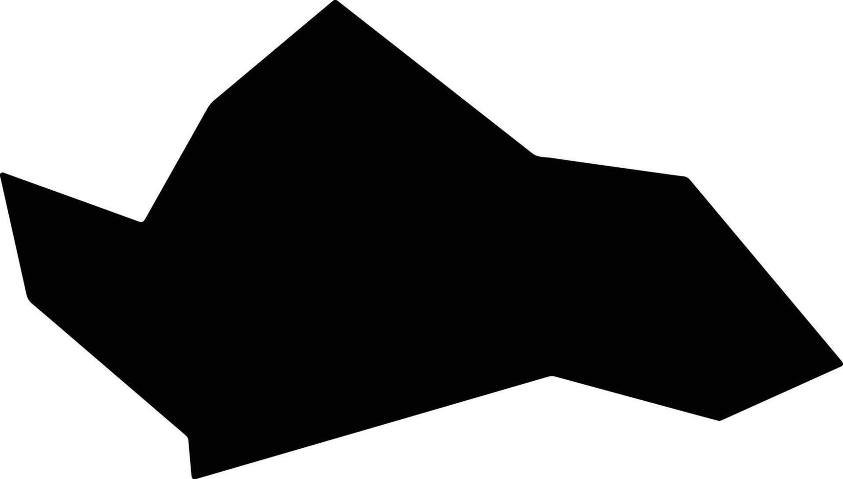 Simaoxian China silhouette map vector