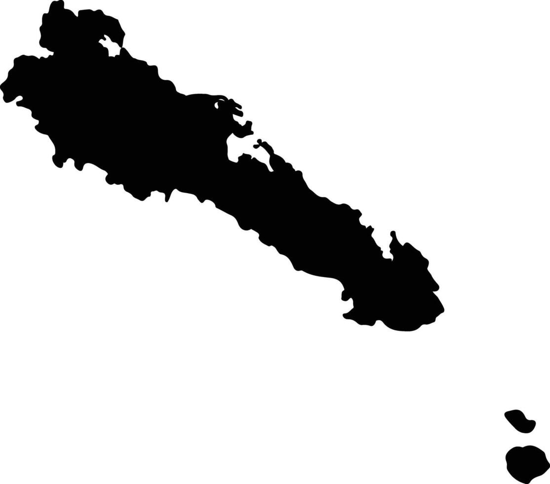 Simeulue Indonesia silhouette map vector