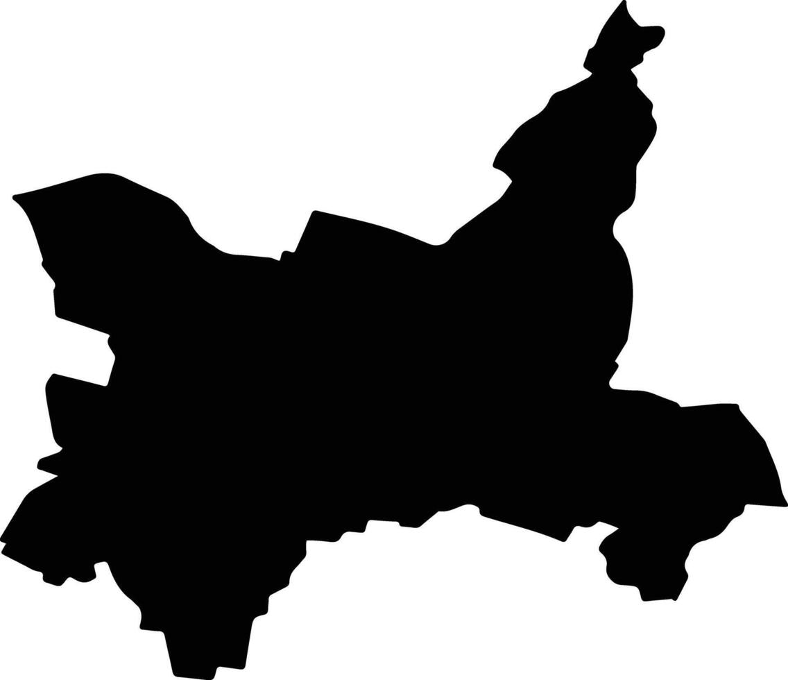 SIMERIA Romania silhouette map vector