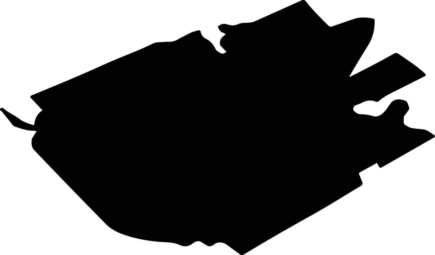 SIMINICEA Romania silhouette map vector