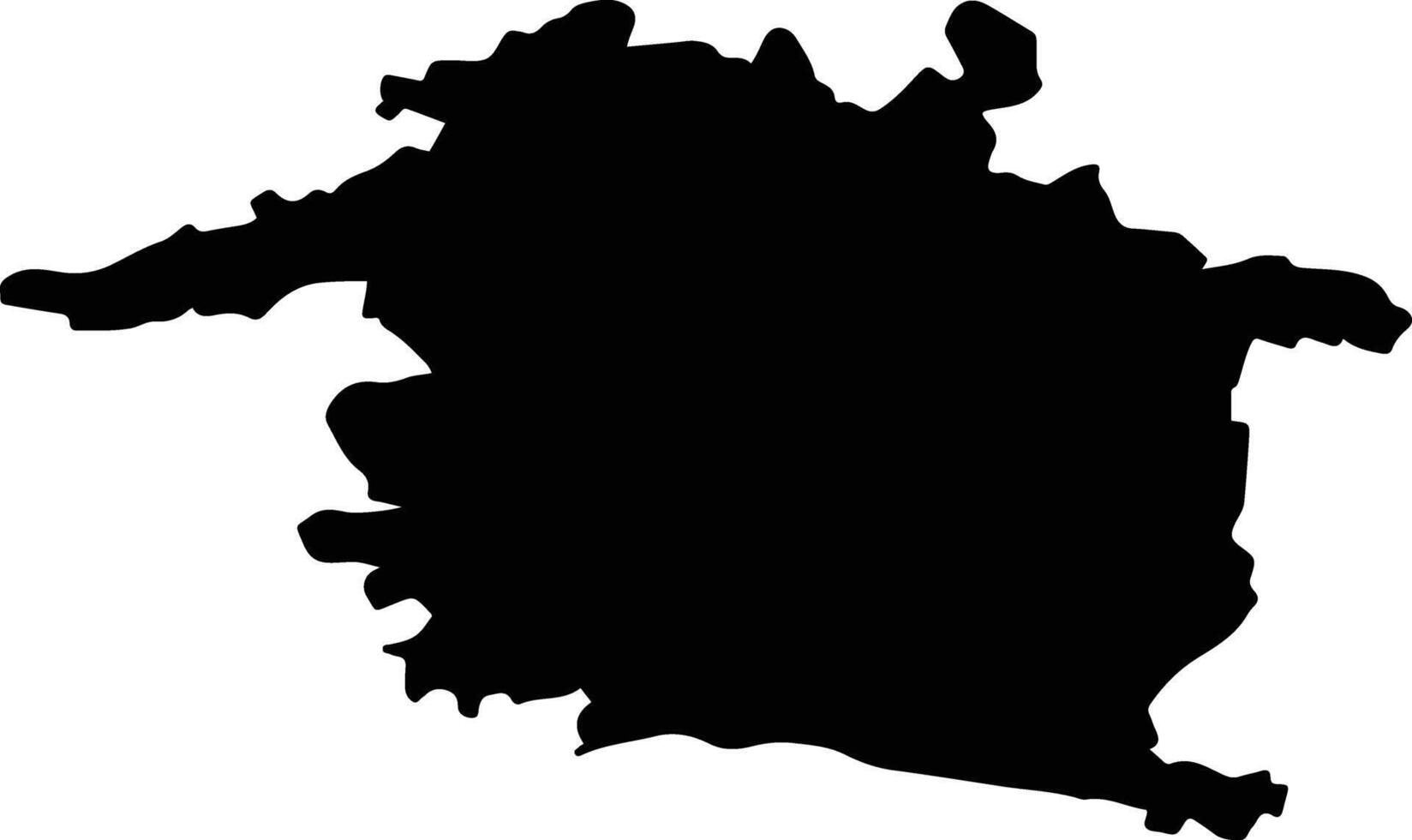 SIMLEU SILVANIEI Romania silhouette map vector