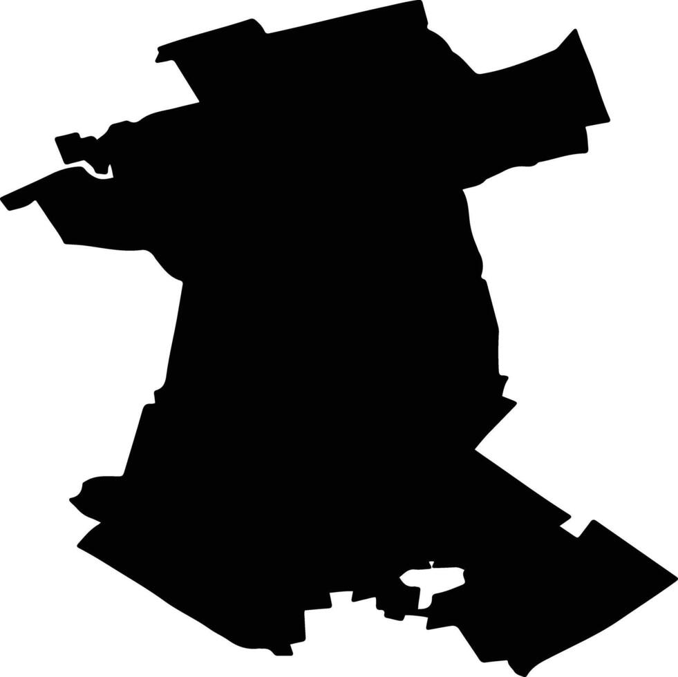 SIMNICU DE SUS Romania silhouette map vector