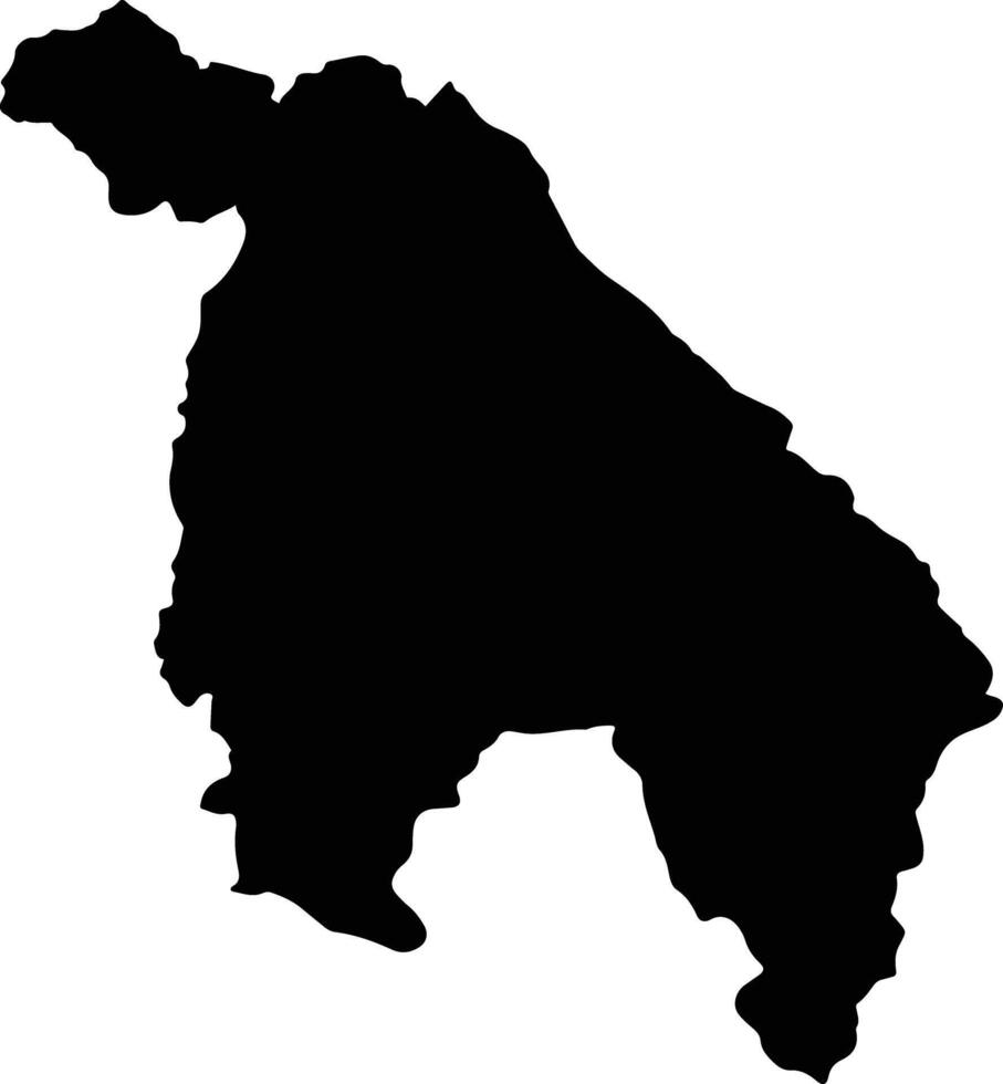 Sin Ho Vietnam silhouette map vector