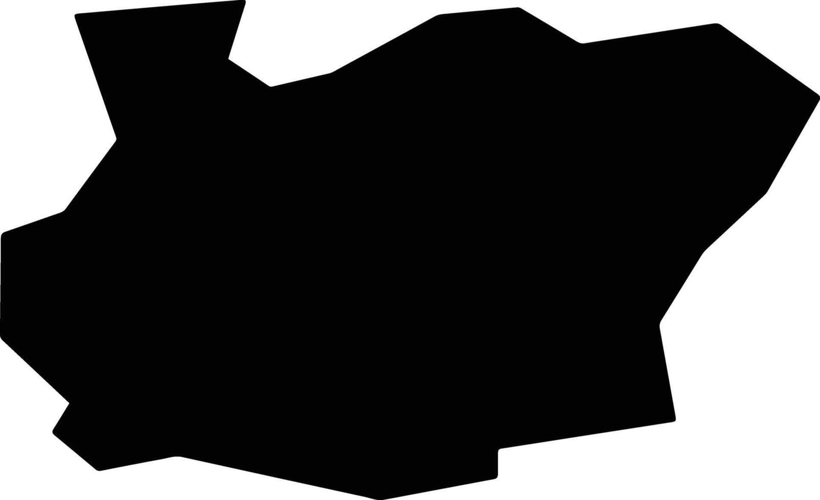 Sinchon North Korea silhouette map vector