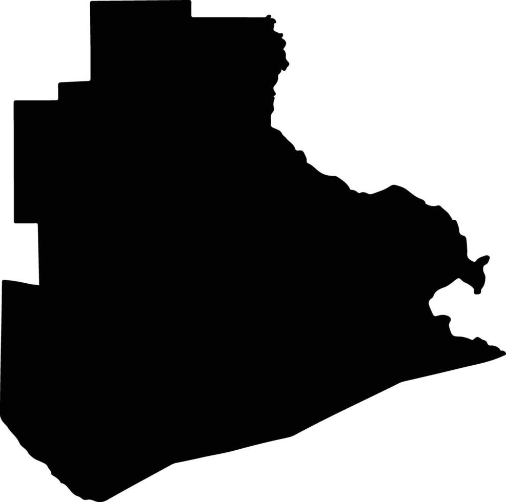 Sinda Zambia silhouette map vector