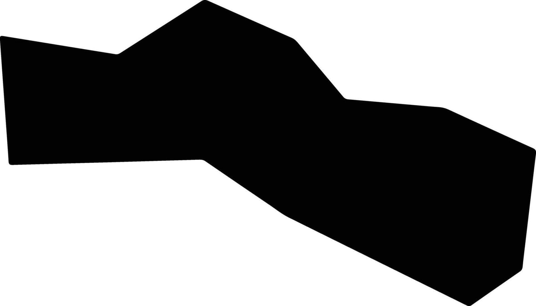 Sindhuli Nepal silhouette map vector