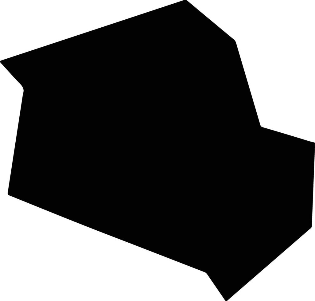 Sindhupalchok Nepal silhouette map vector