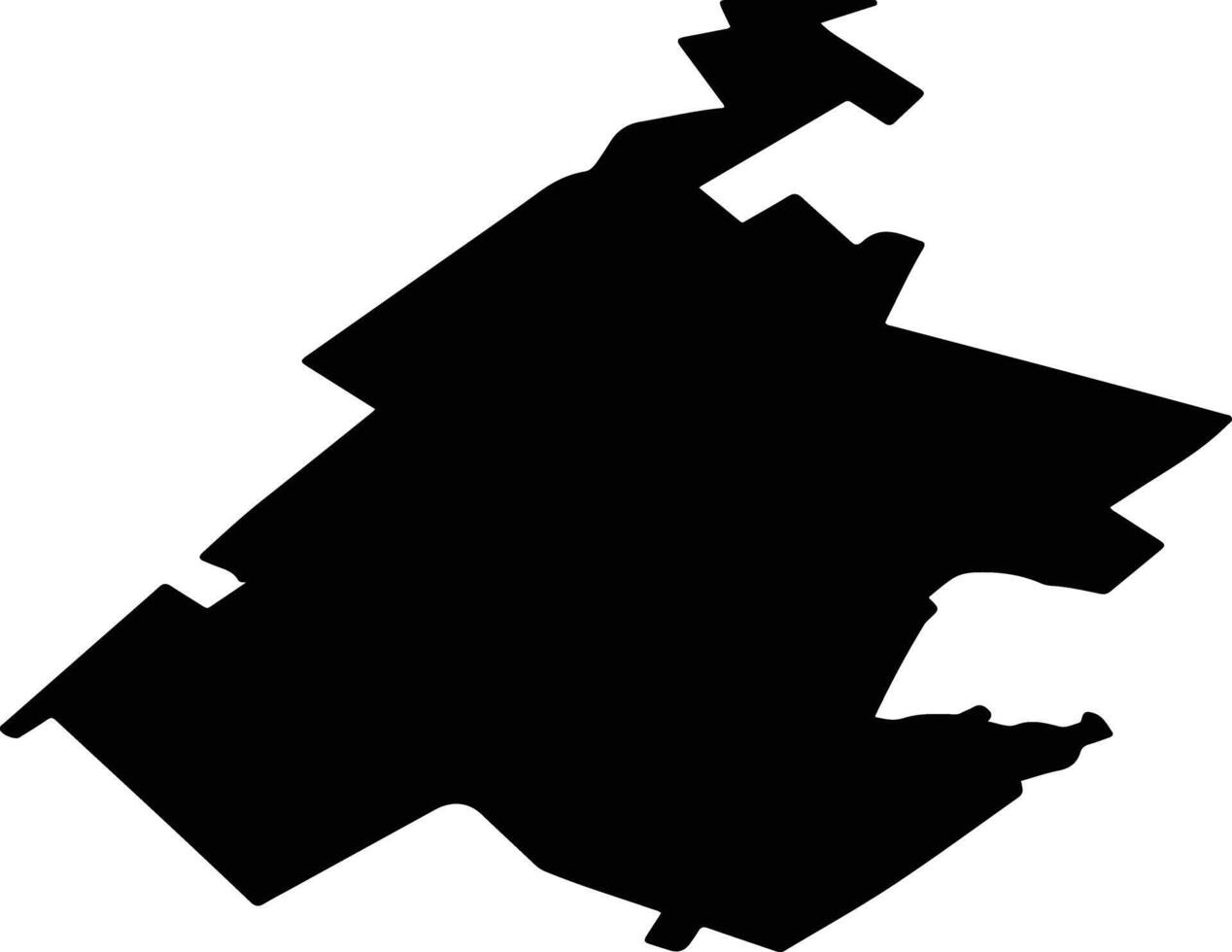 SINESTI Romania silhouette map vector