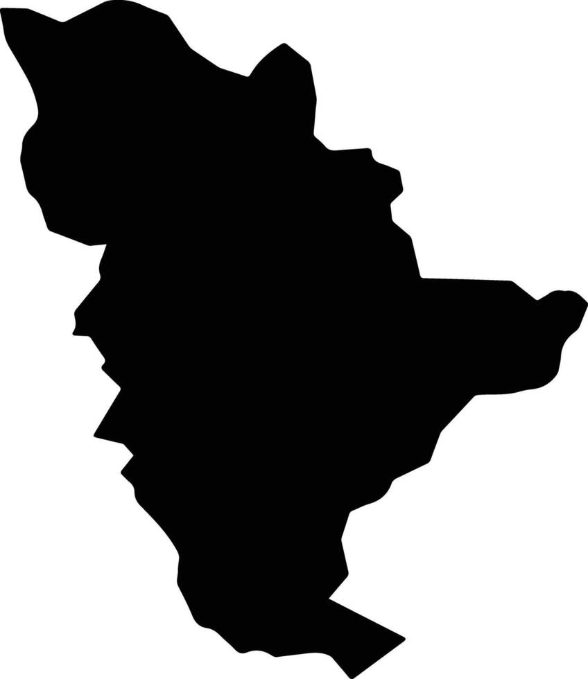 Sinop Brazil silhouette map vector