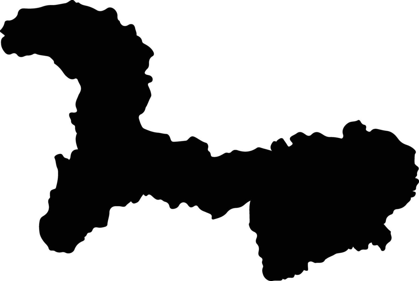 Sintang Indonesia silhouette map vector