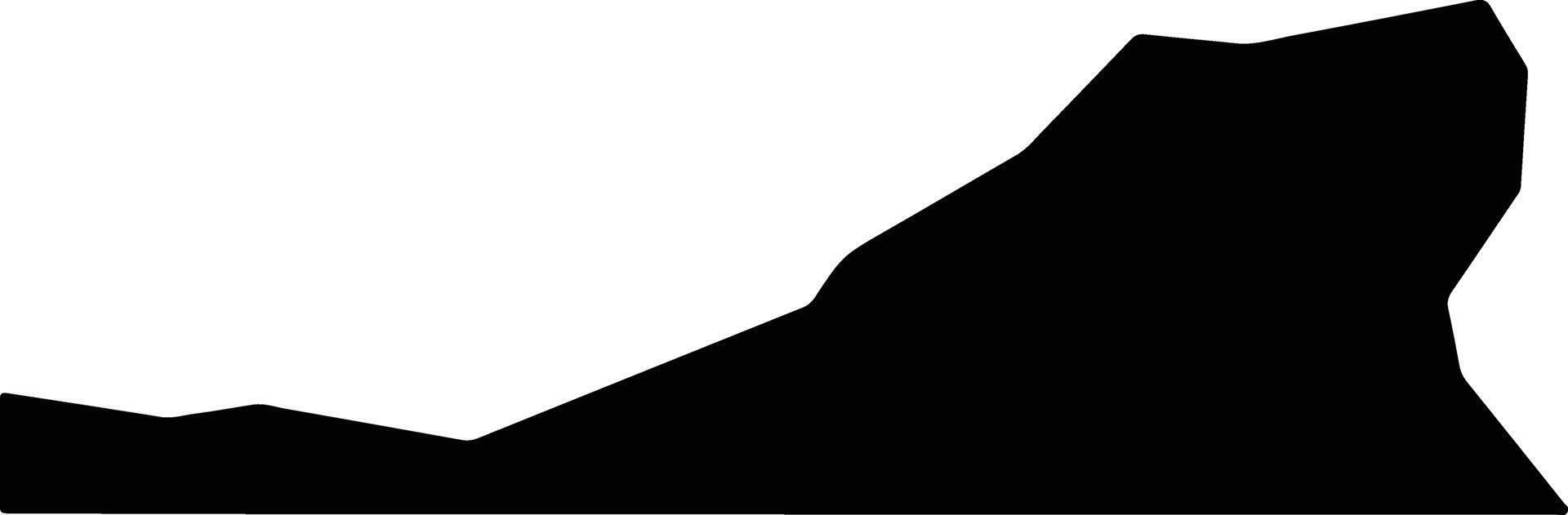 Sioux United States silhouette map vector