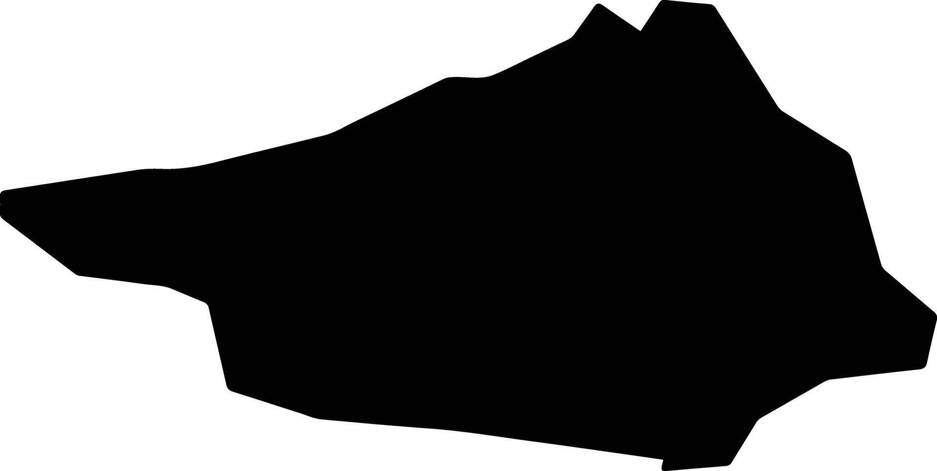 Sinwon North Korea silhouette map vector