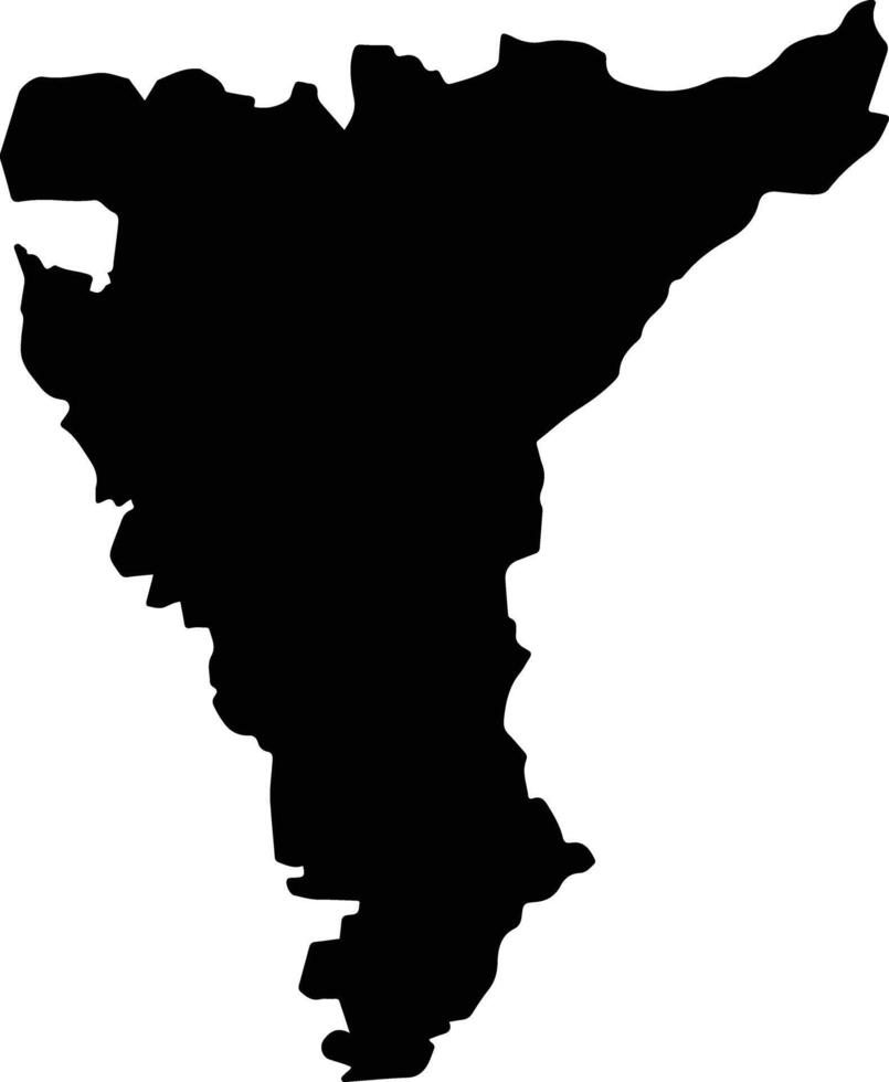 Sipahijula India silhouette map vector