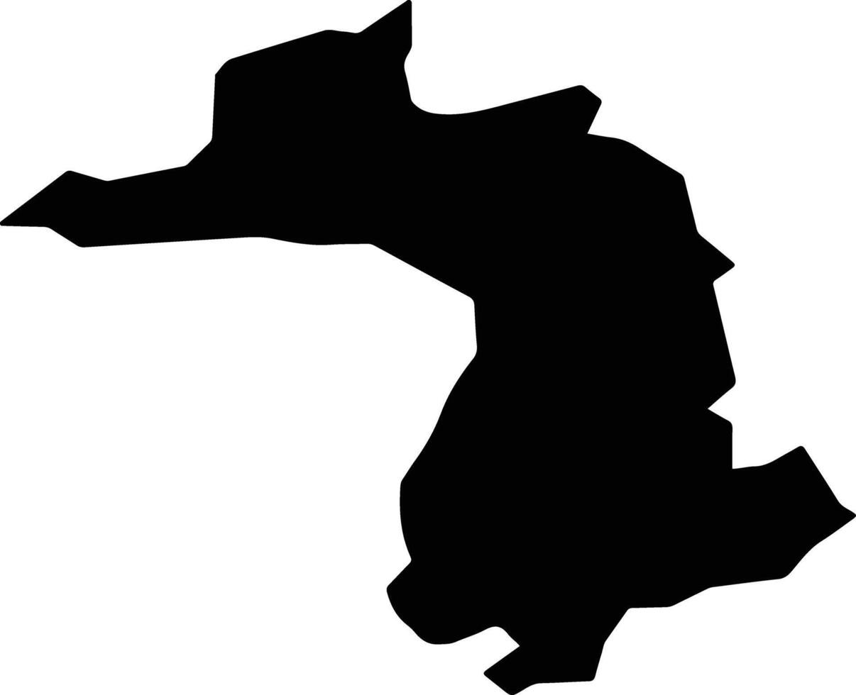 Sion Switzerland silhouette map vector