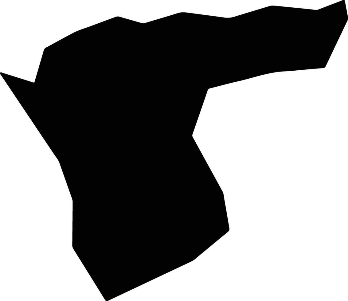 Siqueira Campos Brazil silhouette map vector