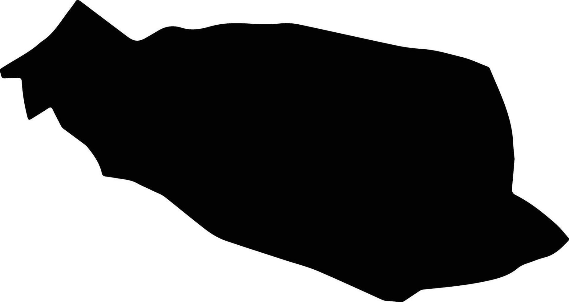 Sirwah Yemen silhouette map vector