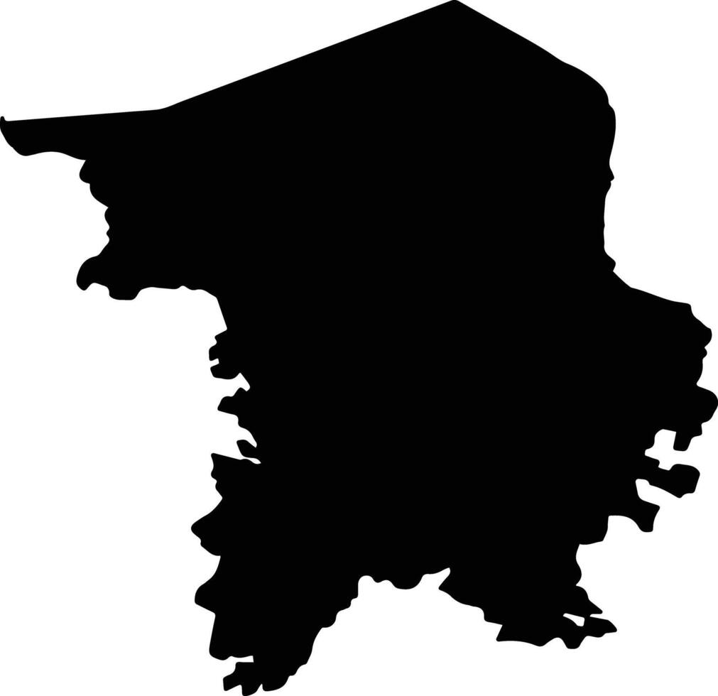 Sitamarhi India silhouette map vector