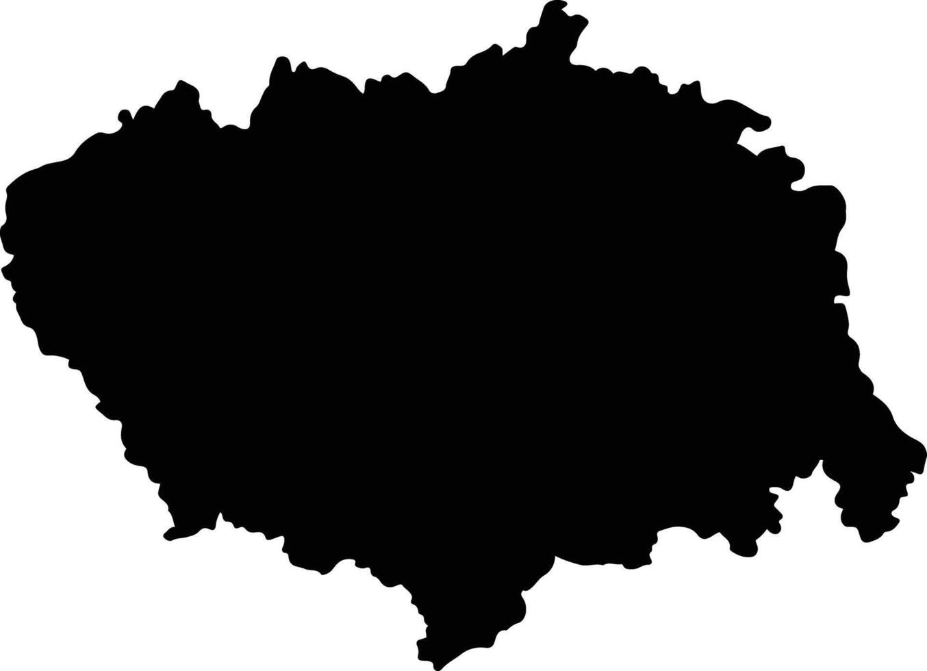 Sitapur India silhouette map vector