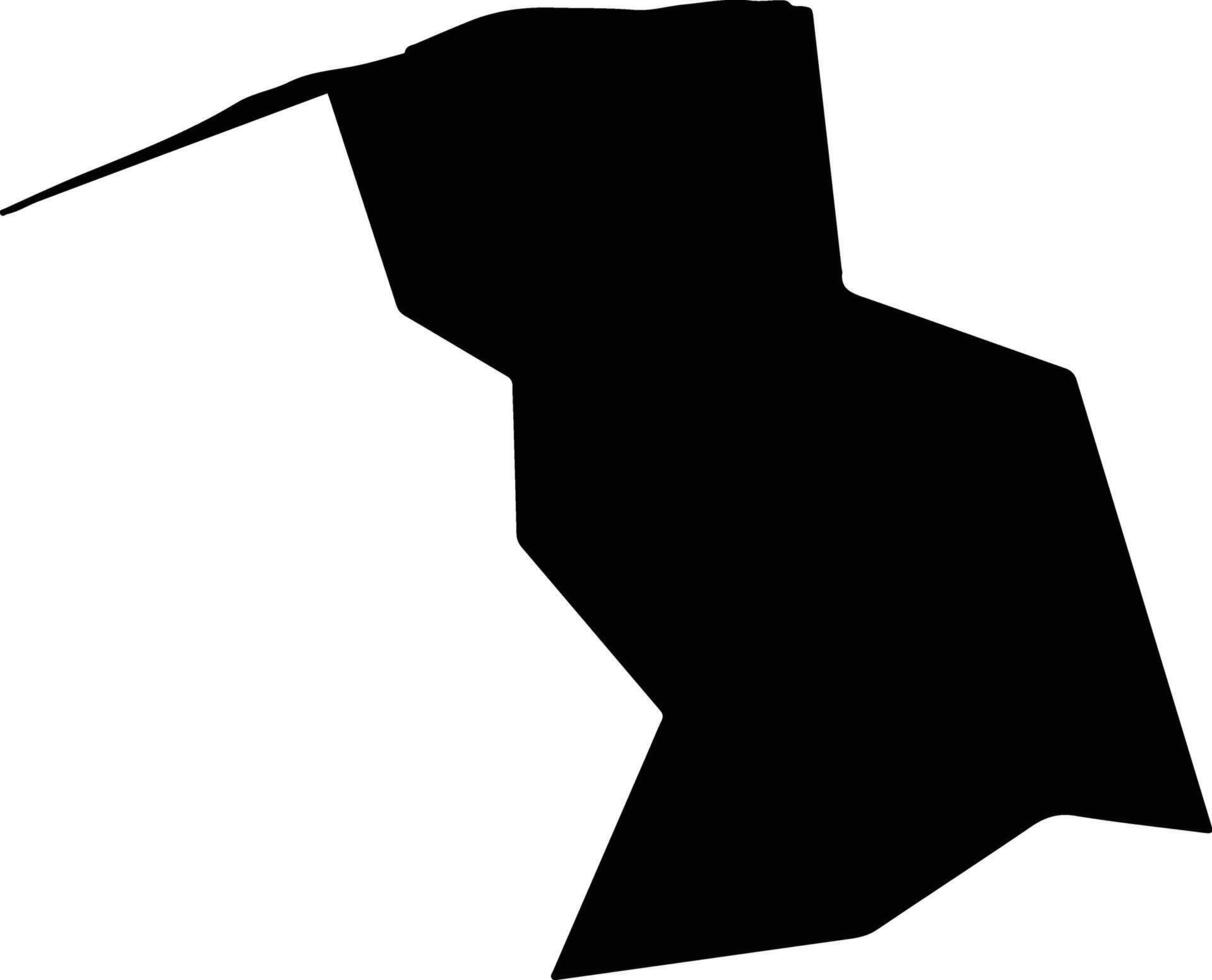 Sitovo Bulgaria silhouette map vector