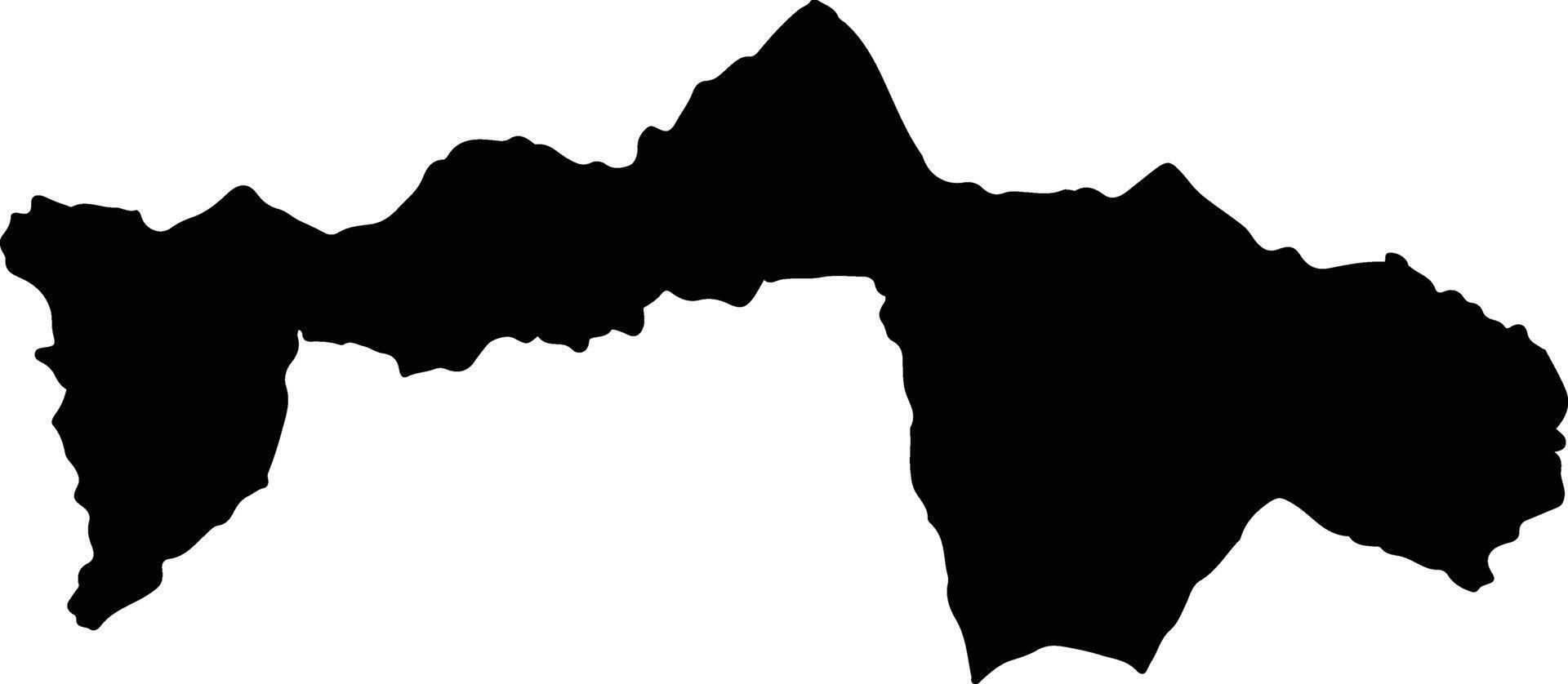 Situbondo Indonesia silhouette map vector