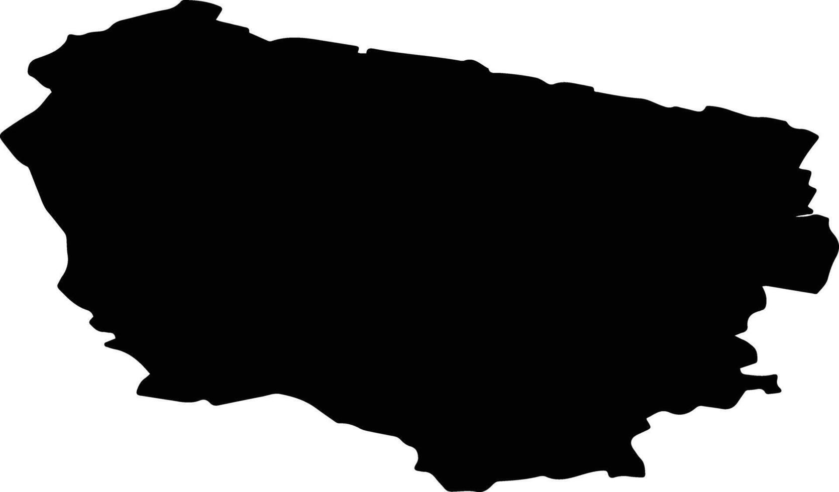 Sivinsky District Russia silhouette map vector