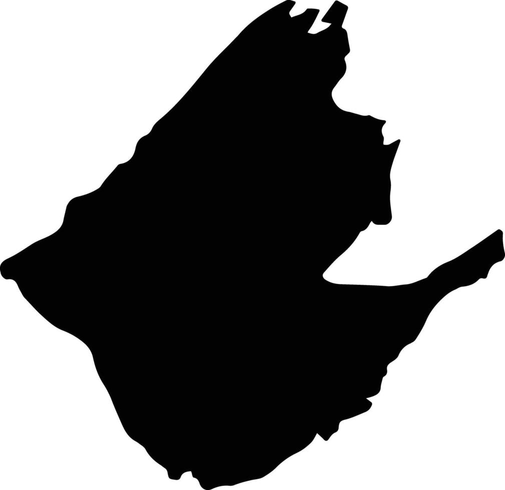 Sivasagar India silhouette map vector