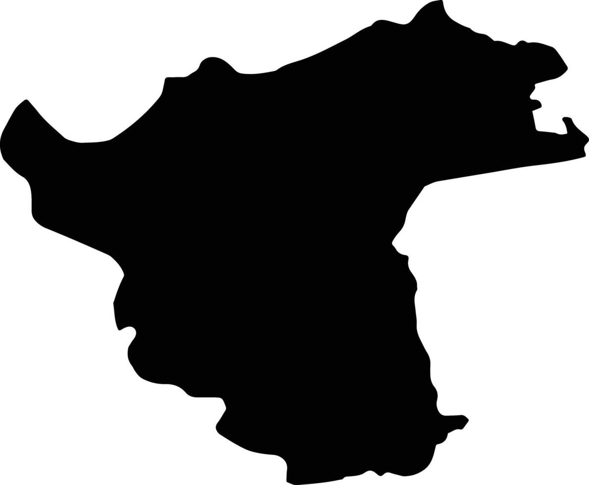 Sivrihisar Turkey silhouette map vector
