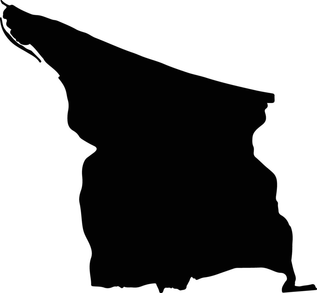 Sitionuevo Colombia silhouette map vector
