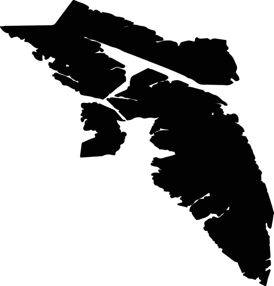 Sitka United States silhouette map vector