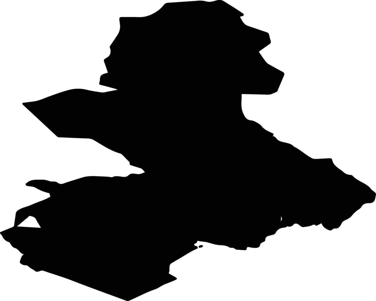 Skien nor Norway silhouette map vector