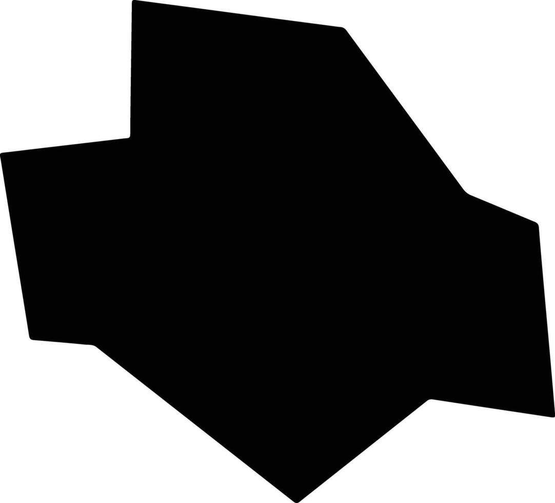 Skrapar Albania silhouette map vector