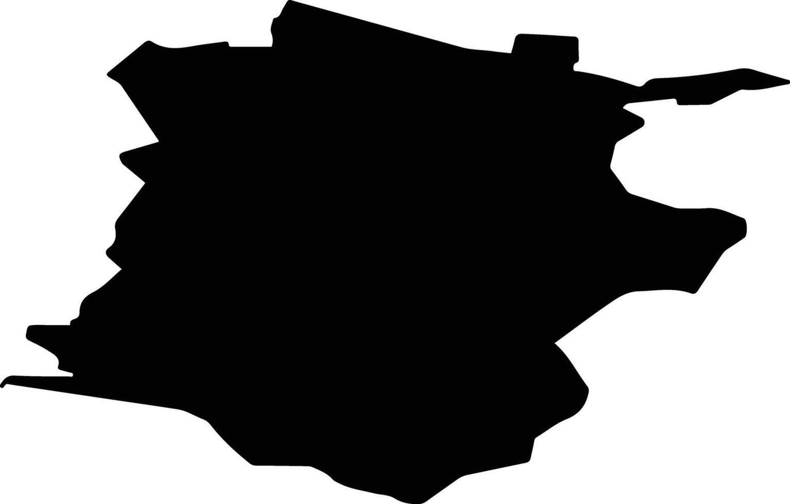 Sladkovsky District Russia silhouette map vector