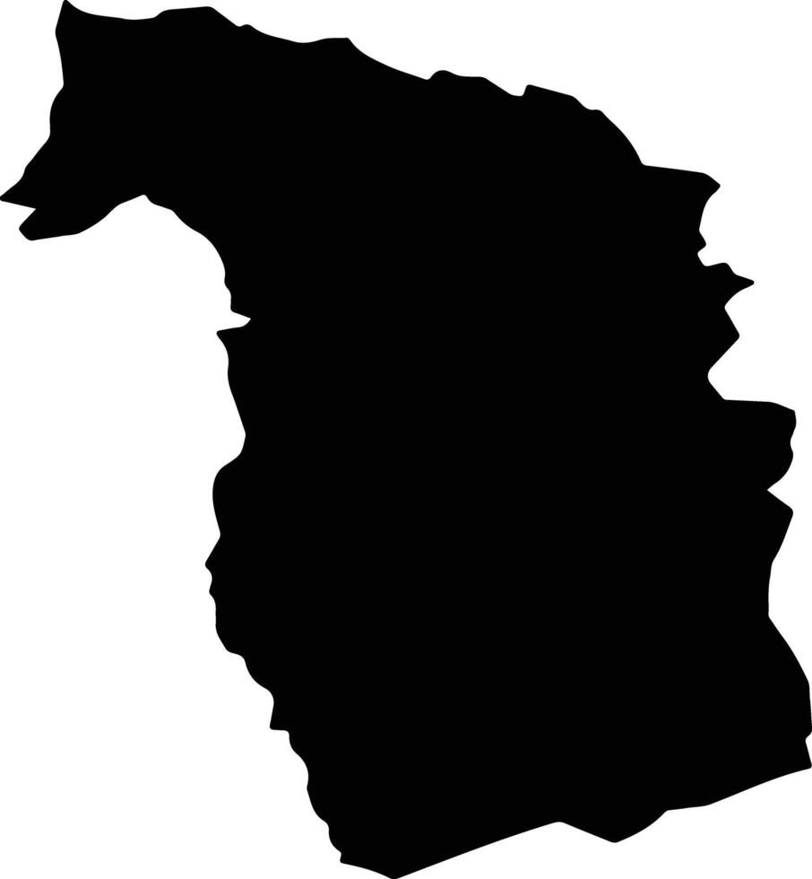 SLANIC Romania silhouette map vector