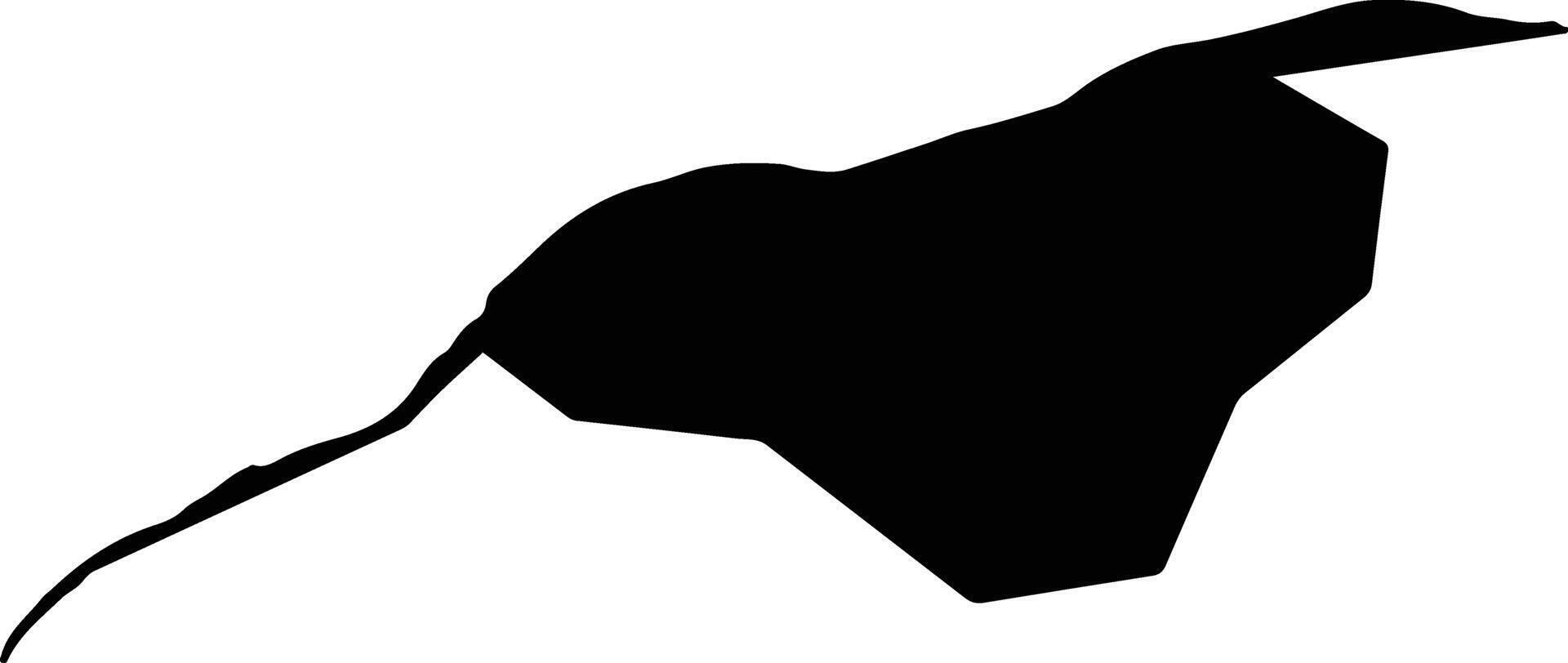 Slivo Pole Bulgaria silhouette map vector