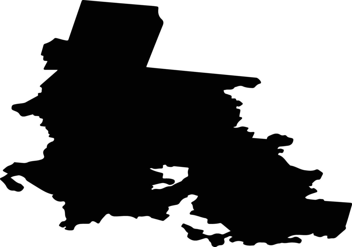 Slobodskoy District Russia silhouette map vector