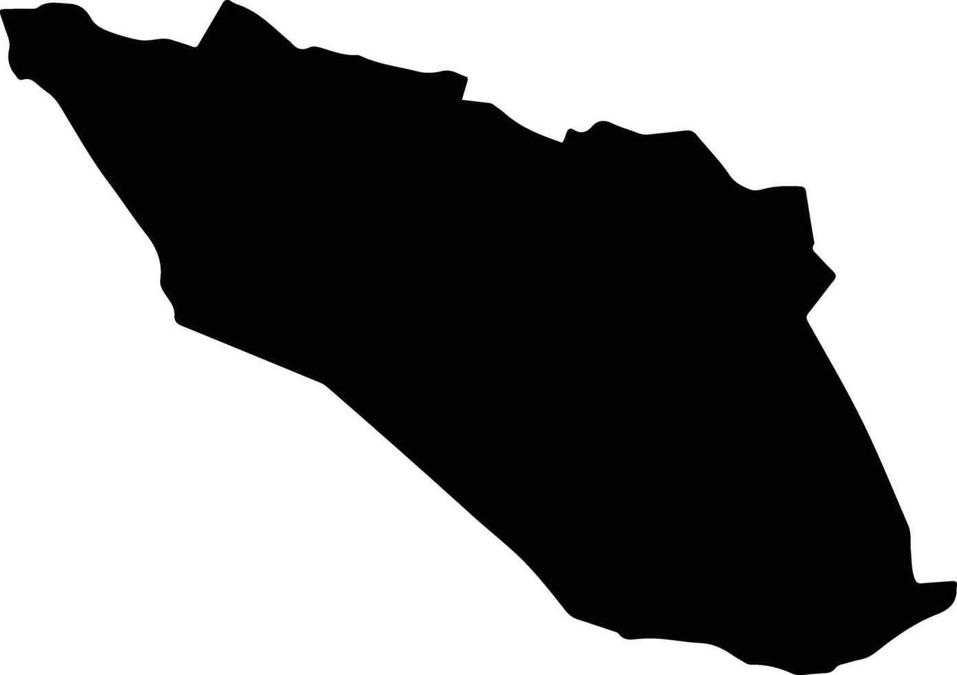 SLOBOZIA BRADULUI Romania silhouette map vector