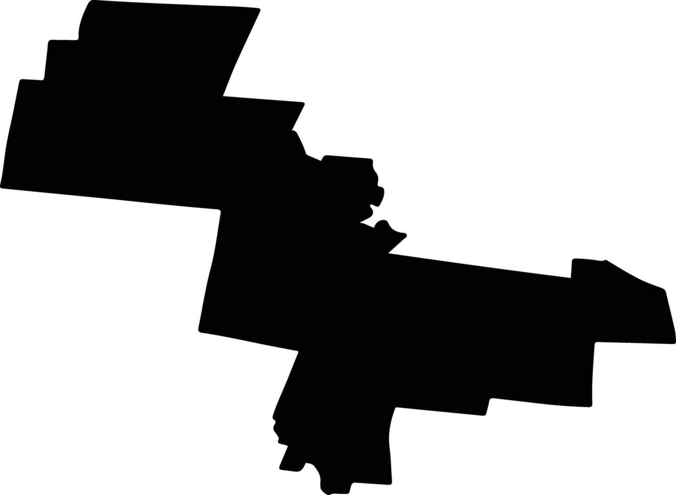 SLOBOZIA CONACHI Romania silhouette map vector
