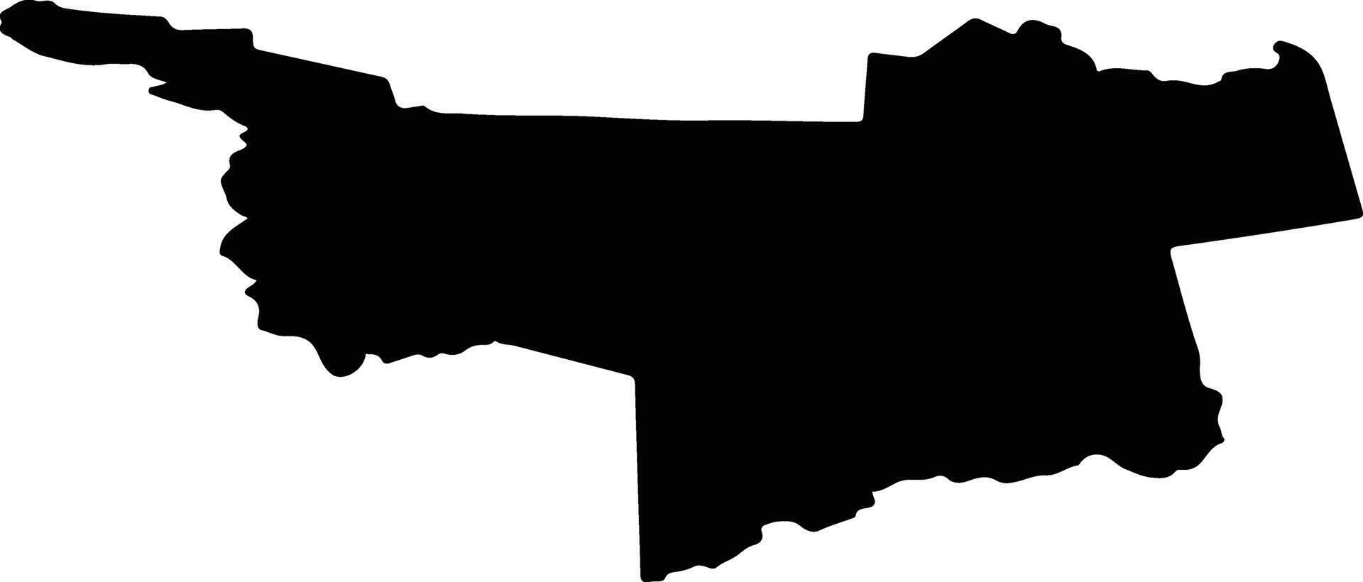 Slyudyansky District Russia silhouette map vector