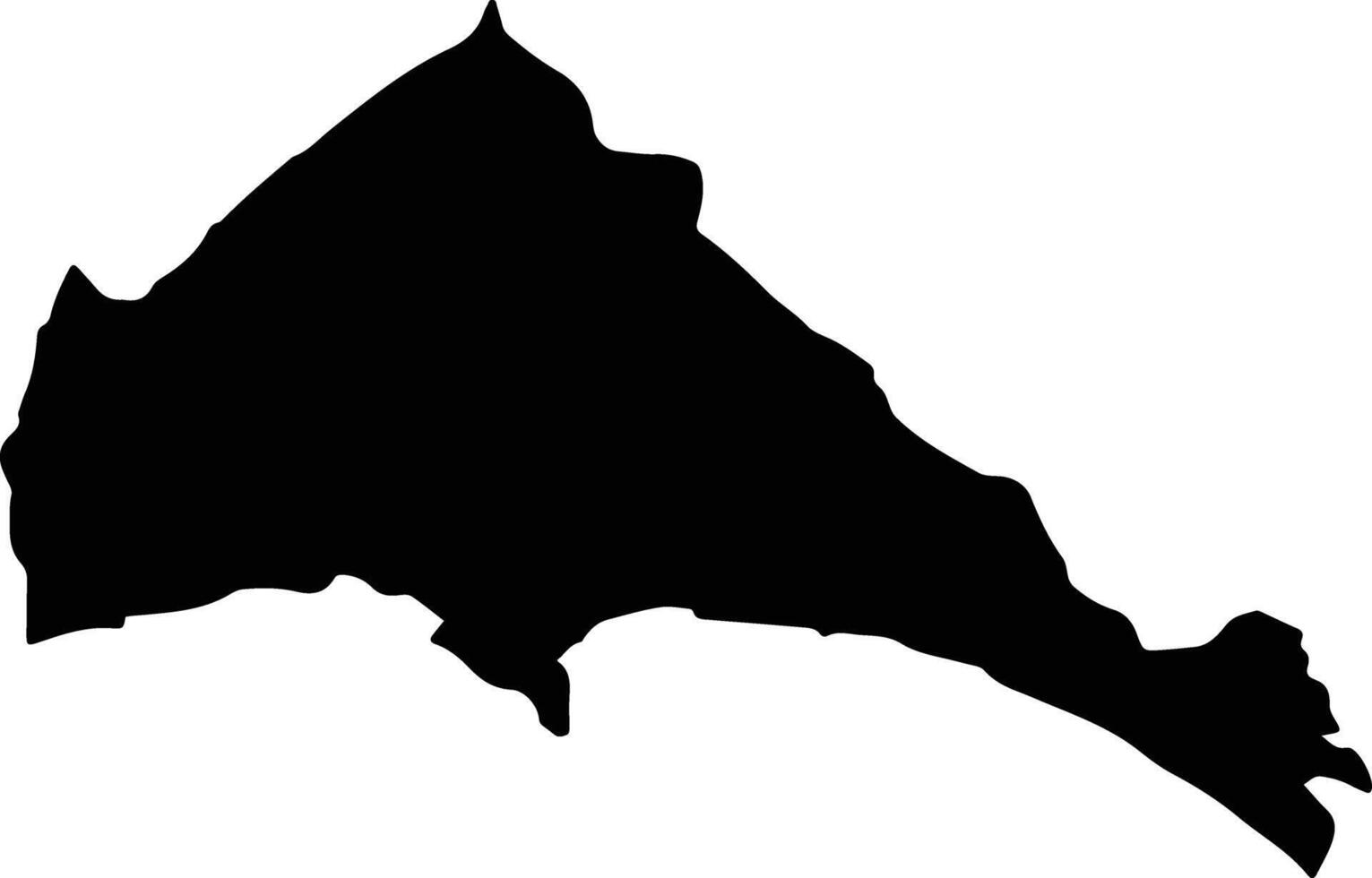 Smithfield Jamaica silhouette map vector