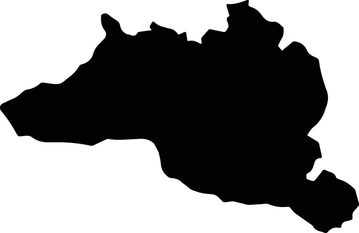Smithville Jamaica silhouette map vector