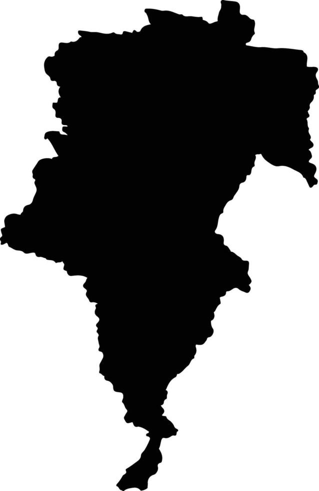Snowy Valleys Australia silhouette map vector