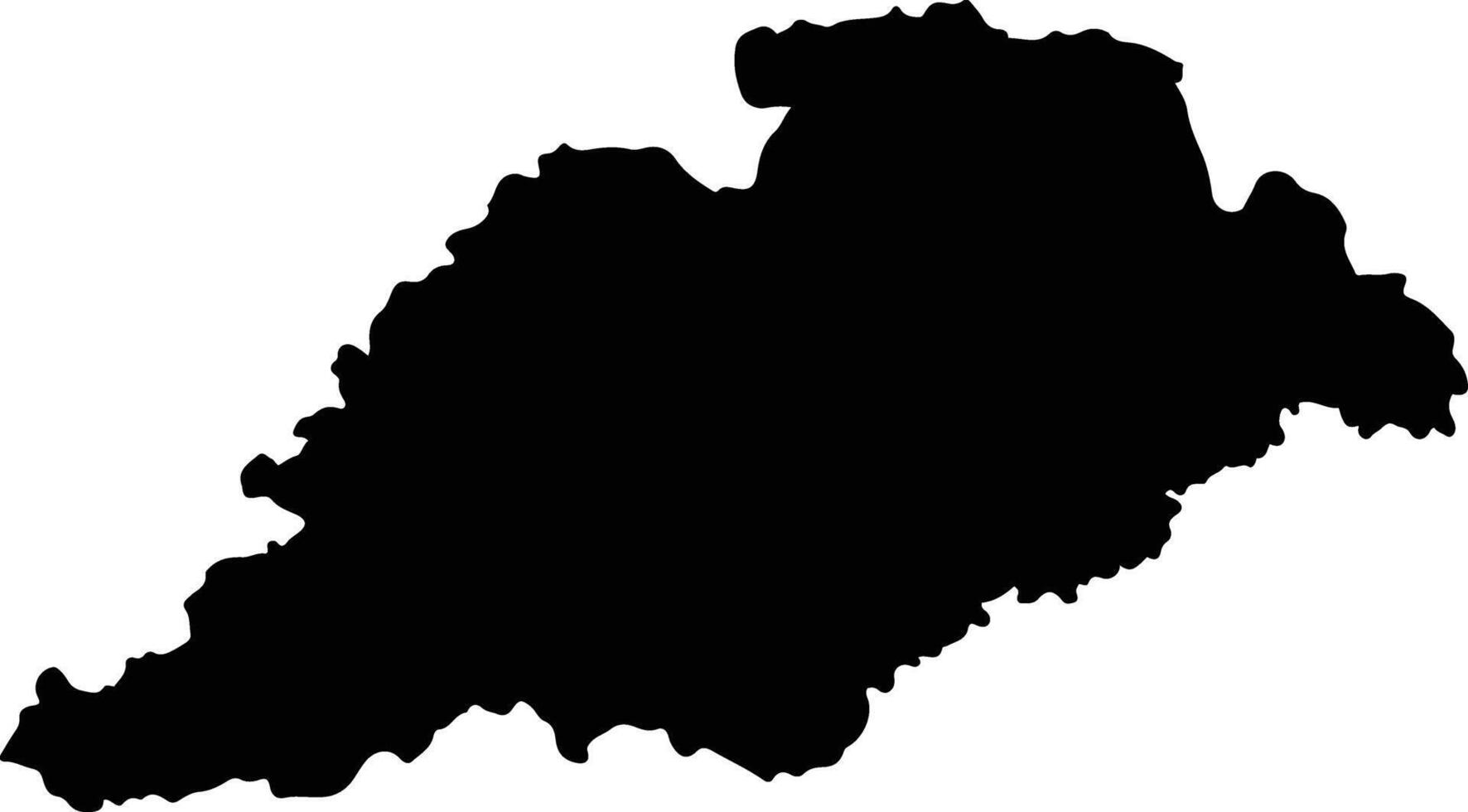 Soavinandriana Madagascar silhouette map vector