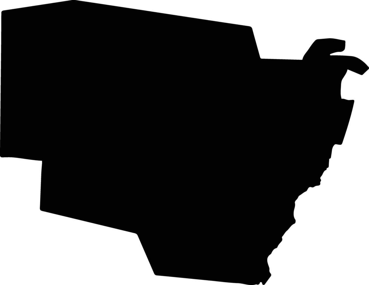 Sobremonte Argentina silhouette map vector