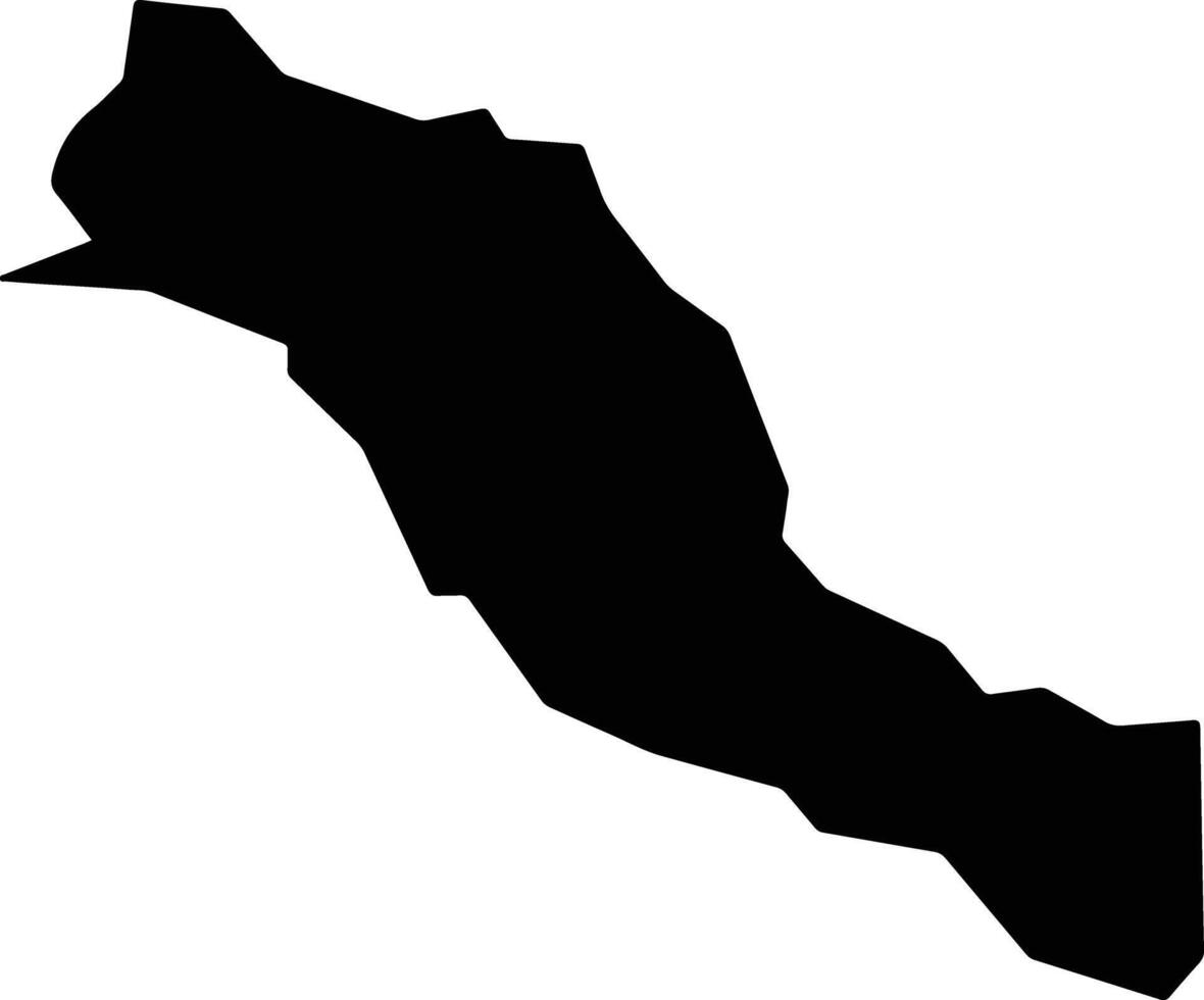 Sochiapa Mexico silhouette map vector