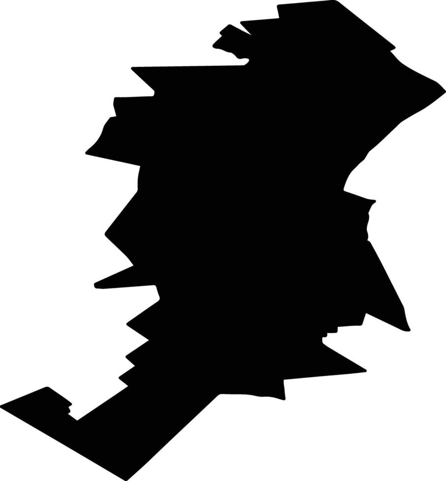 SOCODOR Romania silhouette map vector