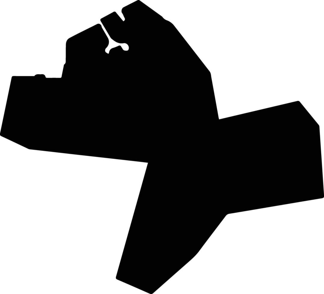 Sodegaura Japan silhouette map vector