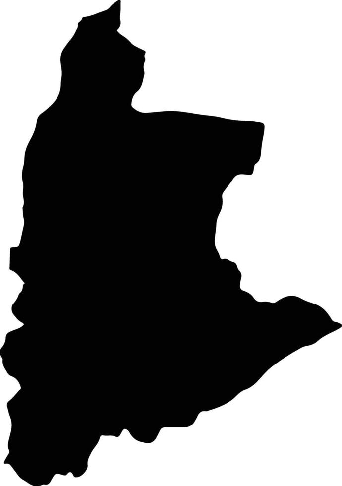 Soeng Sang Thailand silhouette map vector